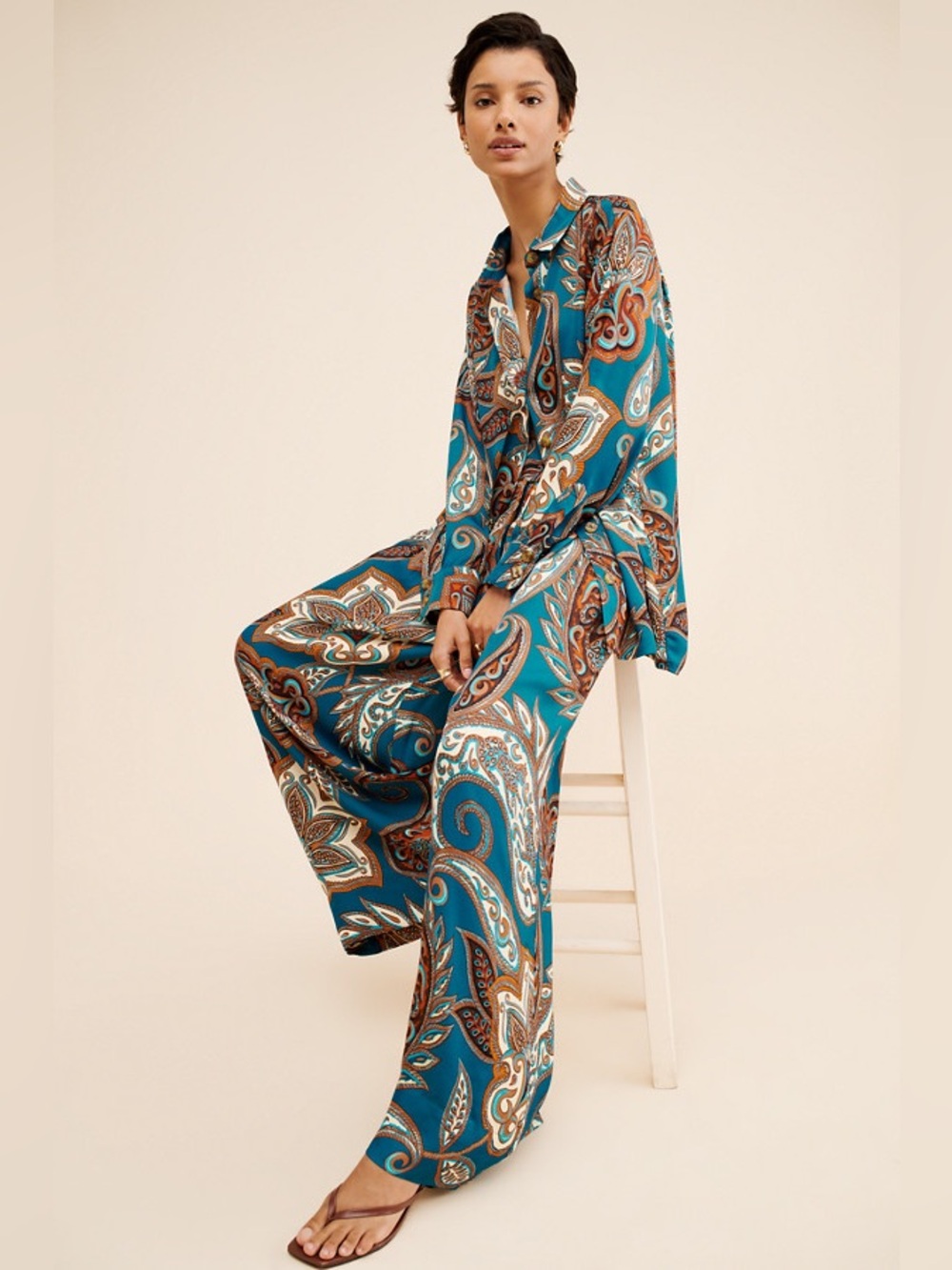 FARM Rio: Leopard Paisley Pants - Picture 7 of 14